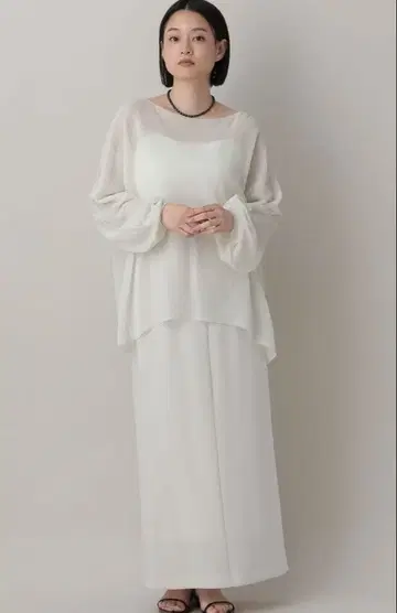 A part by 시어 페이퍼 니트 풀오버 긴팔 내추럴