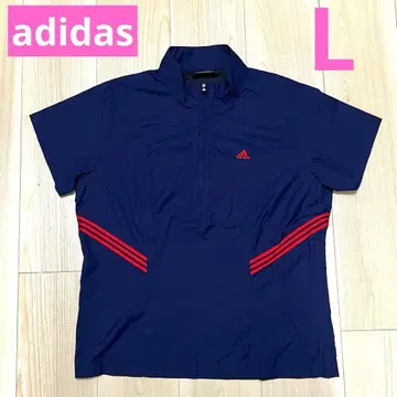 미사용 새상품 adidas 아디다스 여성용 반팔 윈드브레이커 네이비 L