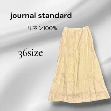 저널 스탠다드 린넨 100% 롱 스커트 36 size