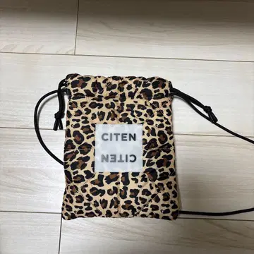 CITEN 퀼팅 숄더백 레오파드 무늬