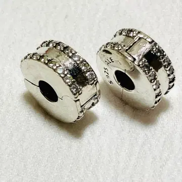 PANDORA 2세트 더블 라인 클립 참