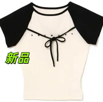새상품 andmary Alma ribbon top 완판 아이템 상의 F