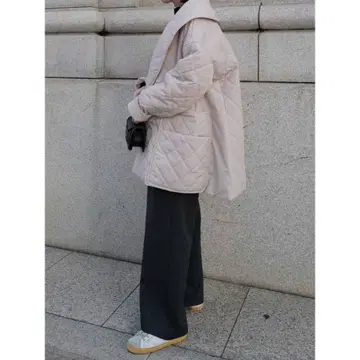 [새상품급] machatt 마차트 탑 써모 퀼팅 코트 베이지