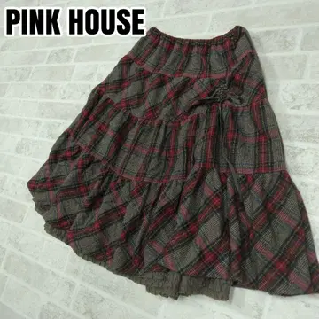 PINK HOUSE 핑크하우스 체크 무늬 스커트