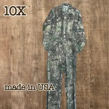 10x 텐엑스 USA제 올인원 작업복 리얼트리 카모플라주