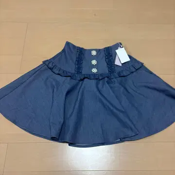 새상품 로지타 비쥬 프릴 데님 스커트