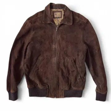 ANGEL LEATHER 엔젤 가죽 자켓 블루종 브라운