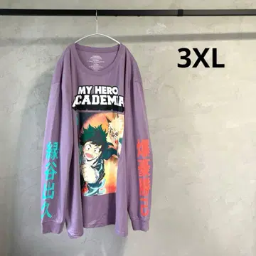 구제 Funimation 나의 히어로 아카데미아 애니메이션 롱T 3XL