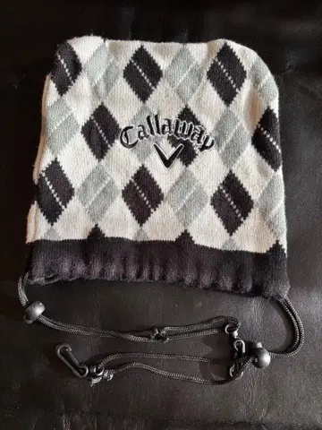 Callaway 아이언 커버 아가일 무늬 니트
