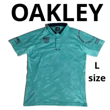 OAKLEY 오클리 반팔 피케 셔츠 골프 셔츠 스카이블루 L