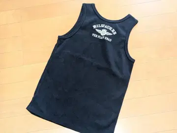 THE FLAT HEAD Black Mini 탱크탑 플랫 헤드