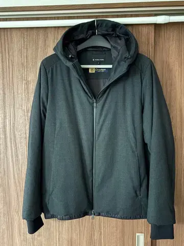 새상품급/글로벌 워크/에어 써멀 후드 블루종/차콜 체크/XL