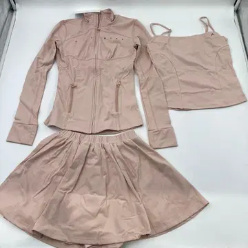 andmary Gigi 저지 세트 업 베이비 핑크