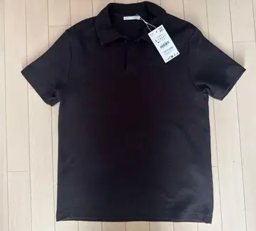 ZARA 와플 텍스처 피케 셔츠 다크 브라운 택 포함 새상품
