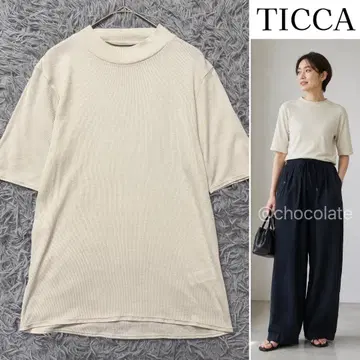 [ 새상품급 ] 2026년 완판템 티카 코튼 실크 하이넥 반팔 T셔츠