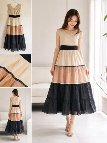 JILLSTUART 슬리브리스 롱 원피스 S 사이즈 페미닌