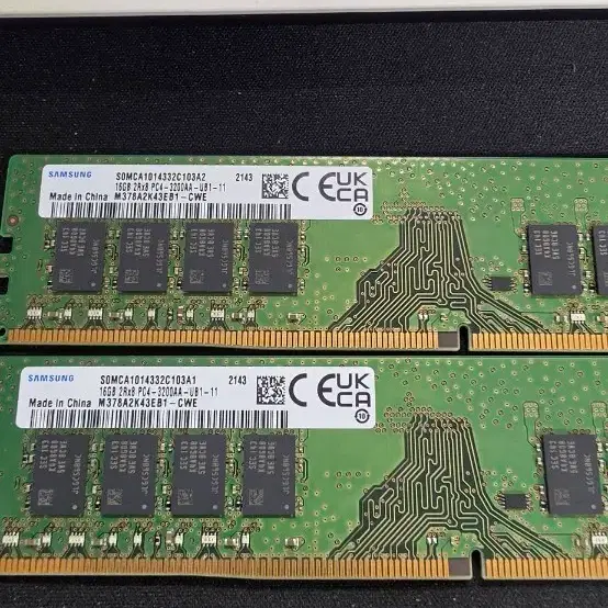 삼성 DDR4 데스크탑 램 16GB 2개 / 총 32GB / PC4-32