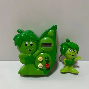 가격 인하! 빈티지 그린 자이언트 타이머와 키링 1990년