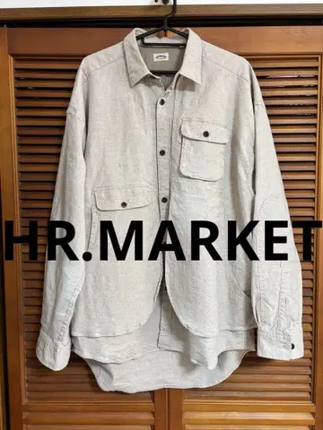 HR.MARKET / 린넨코튼 스트레치 레이어드 헌팅 셔츠