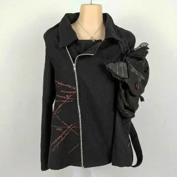 h.naoto H.ANARCHY 블랙 집업 후드티