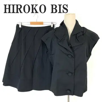 히로코비스 스커트 셋업 블랙 폴리에스테르 아세테이트 11 C6107