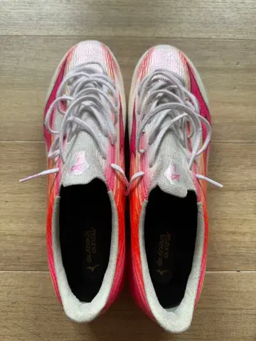 Mizuno Alpha Japan 축구 스파이크 화이트 x 핑크