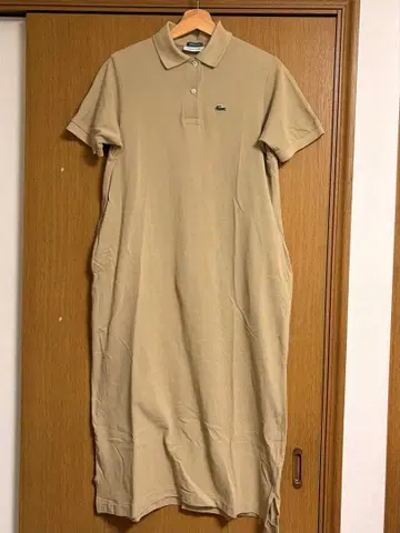 BEAMS BOY 라코스테 폴로 원피스 베이지 36