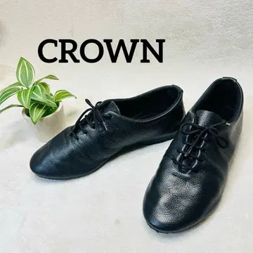 크라운 댄스 재즈 CROWN DANCE JAZZ 블랙 가죽 사이즈 5