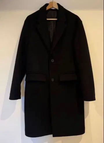 ZARA 남성용 블렌드 체스터 코트 S