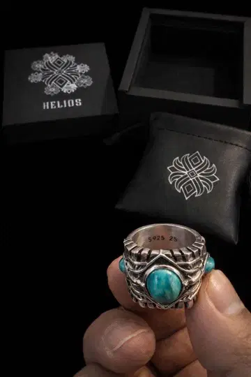 HELIOS 터콰이즈 스톤 반지