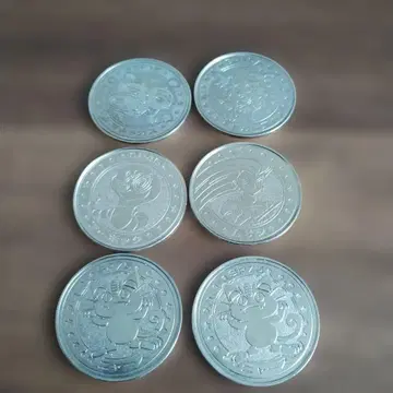 포켓몬 메탈 코인 6개 세트