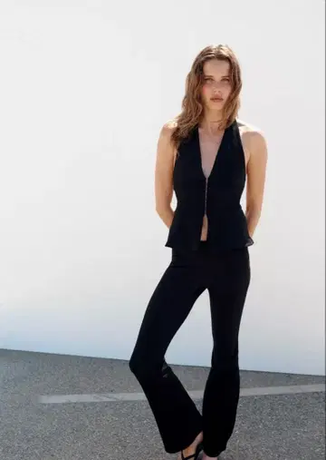 ZARA 홀더넥 상의 S