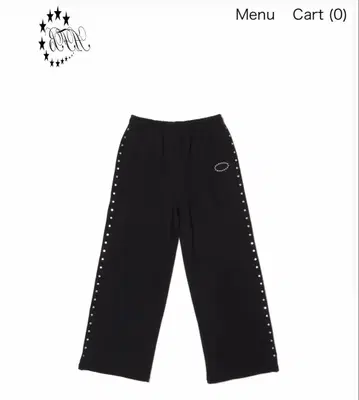 AFB STUDDED BAGGY SWEAT PANTS