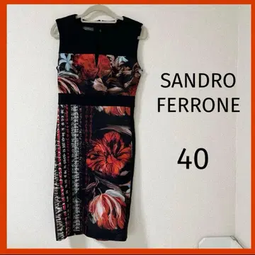 SANDROFERRONE 플라워 프린트 슬리브리스 원피스 42
