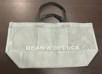 DEAN & DELUCA 메쉬 토트백 민트 블루 L 사이즈