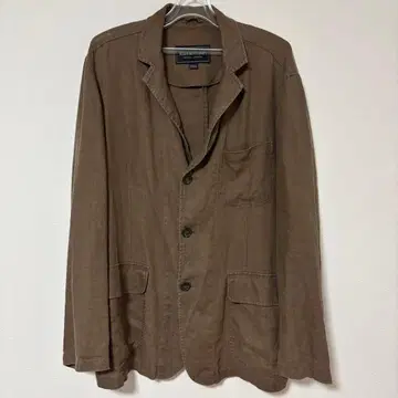 말보로 클래식스 90s 린넨 테일러드 자켓 가죽