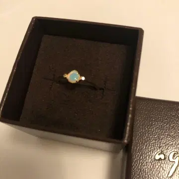 새상품급 k10 agete 오팔 반지 5호