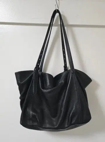 DECADE 내추럴 천연 가죽 토트백 블랙