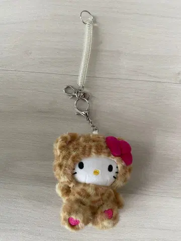 Hello Kitty GLOBAL WORK 레오파드 무늬 키링