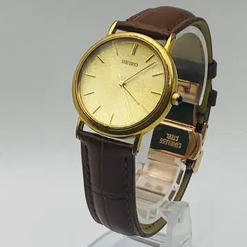 SEIKO 7N01-69C0 쿼츠 손목시계 골드 얇은 타입 세이코