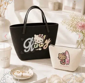 Rady Hello Kitty 로고 토트백 파우치 세트 미사용 새상품