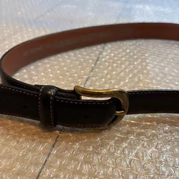 L.L.Bean 천연 가죽 가죽 벨트 36인치 빈티지