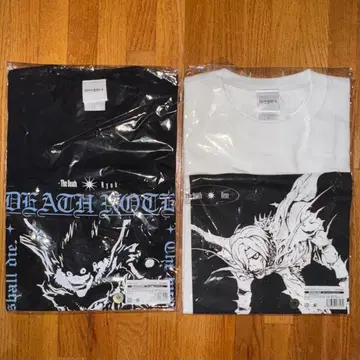 DEATH NOTE 데스노트 T셔츠 류크 & 렘 L 사이즈 세트