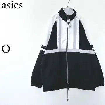 아식스 저리 탑 O 블랙 풀 집업 트랙 자켓 스포츠