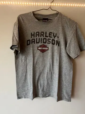 Harley-Davidson 로고 프린트 T셔츠 그레이