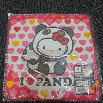 산리오 키티 I LOVE PANDA 손수건 팬더