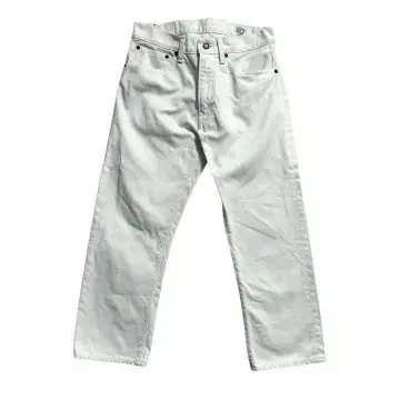 오어슬로우 화이트 데님 크롭 팬츠 Lot 107 일본제 S