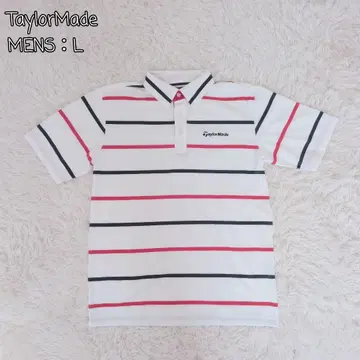 TaylorMade 테일러메이드 남성용 L 보더 골프 피케 셔츠