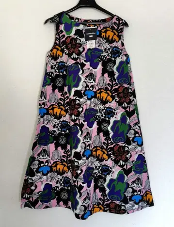 marimekko x UNIQLO 슬리브리스 원피스 꽃무늬 M