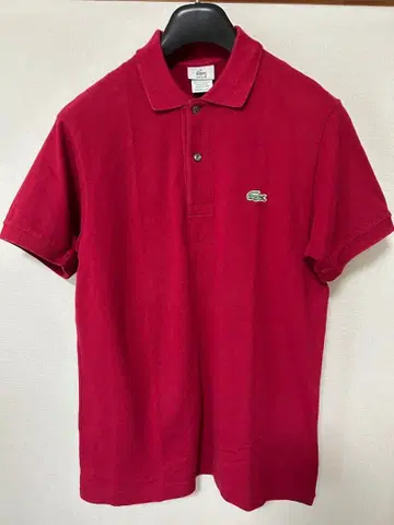 LACOSTE 라코스테 남성용 피케 셔츠 레드 사이즈 3 M 상당